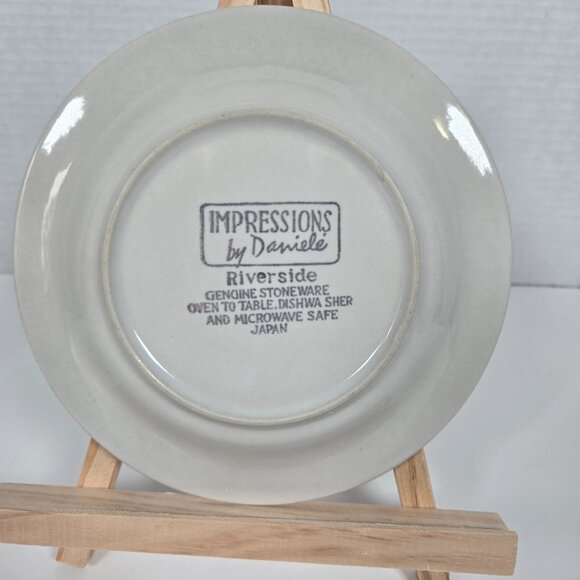 Impressions By Daniele Riverside Stoneware 4 Desert plates. - Picture 3 of 5
